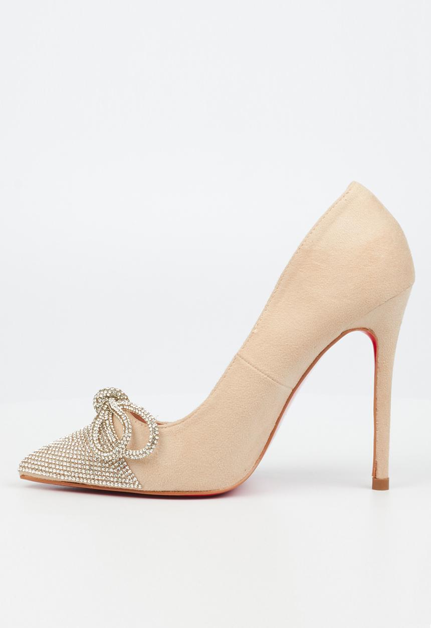 Miss Black - Lou 32 court heel - nude