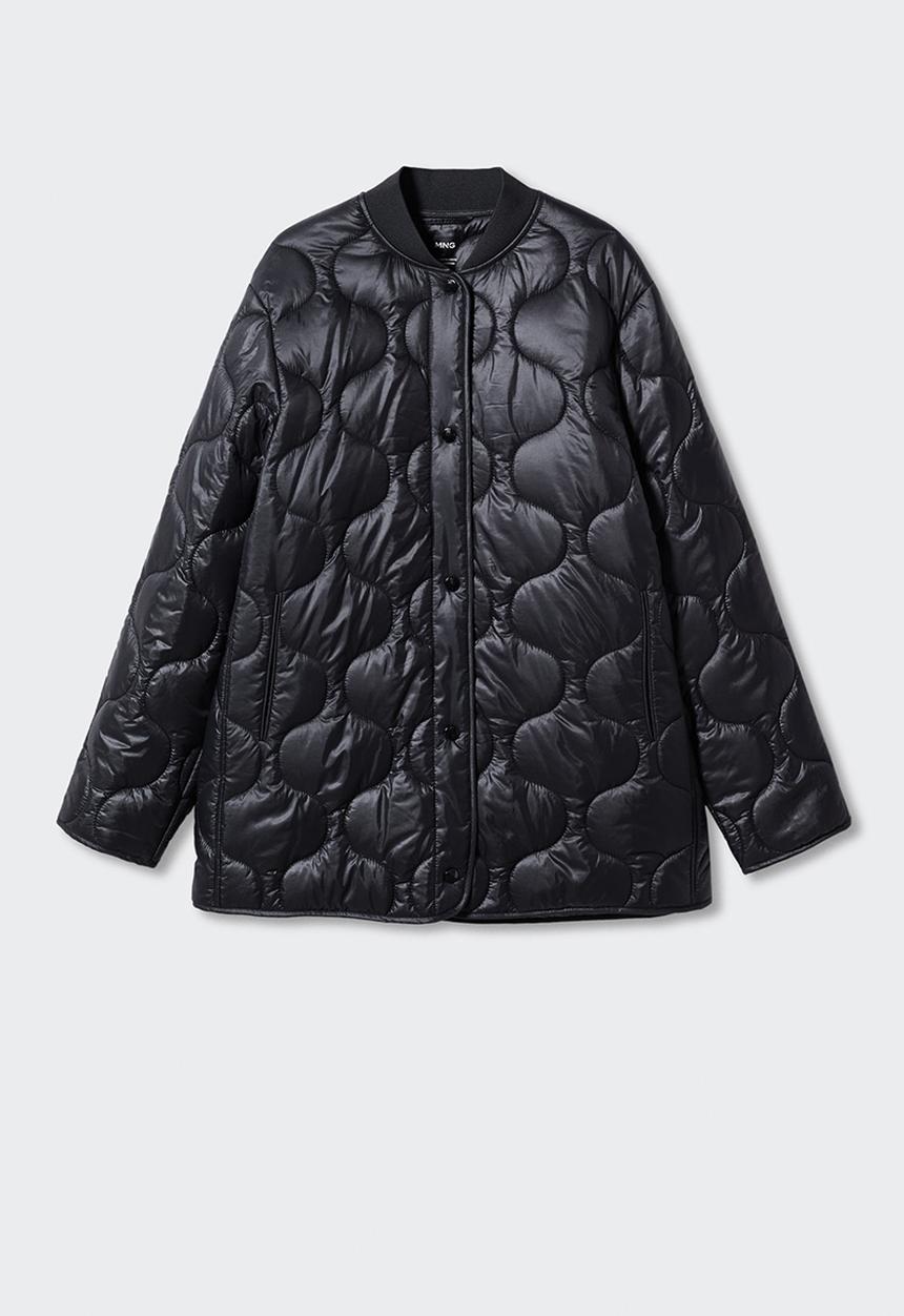 MANGO - Anorak onion - black