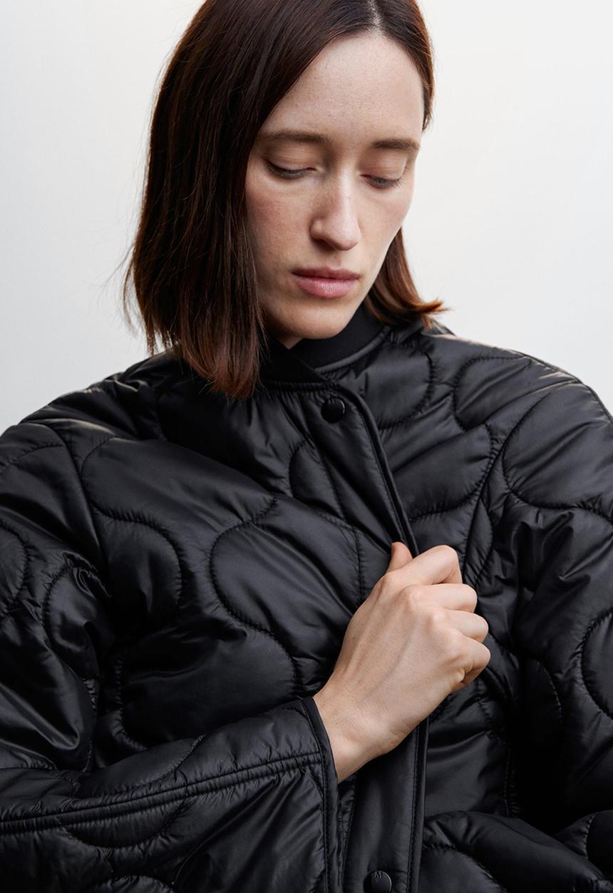 MANGO - Anorak onion - black
