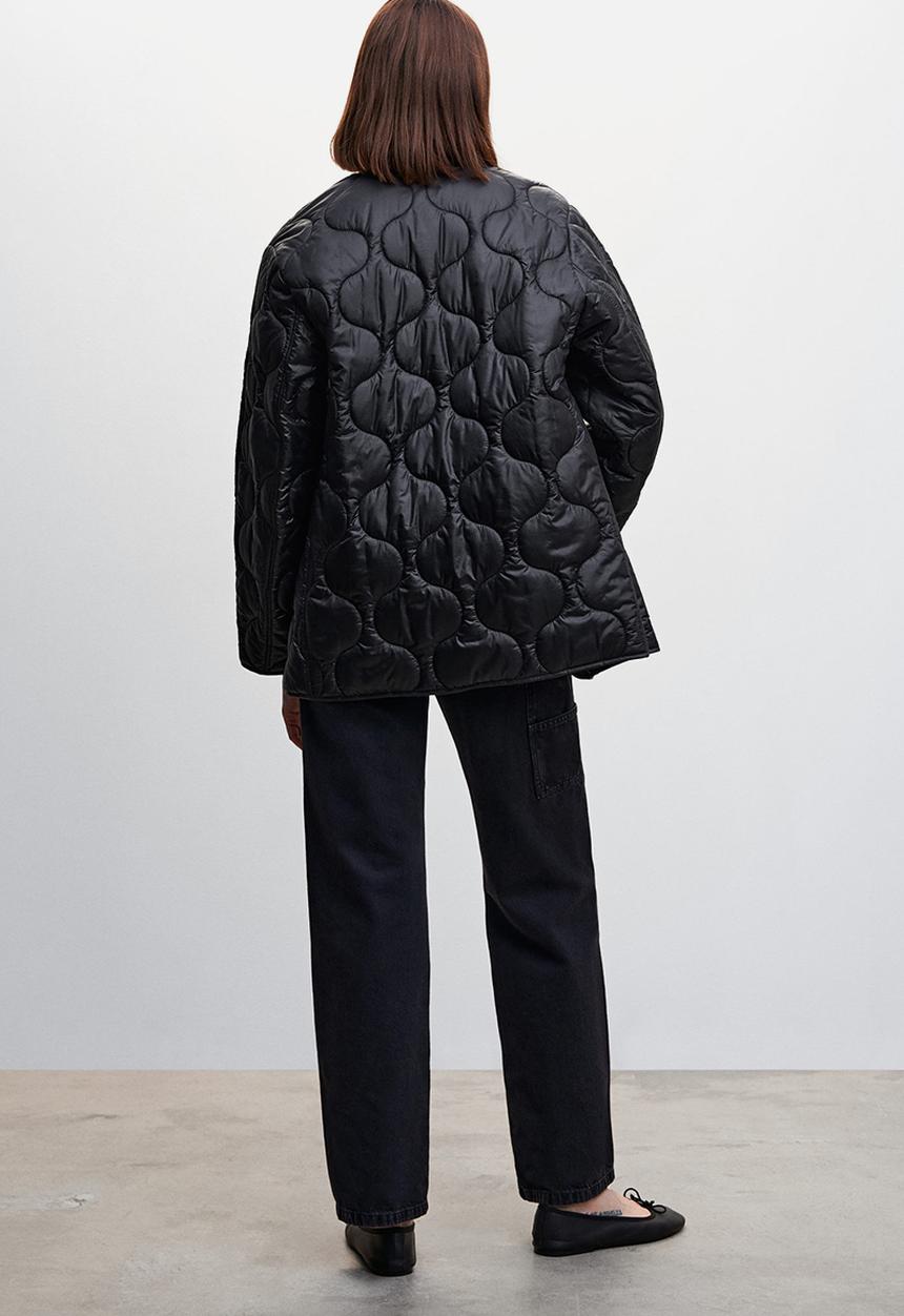MANGO - Anorak onion - black