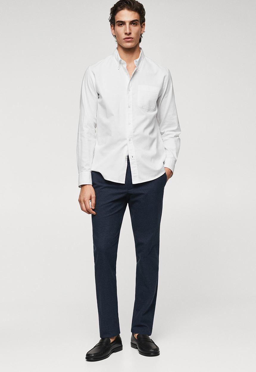 MANGO - Shirt oxford - white