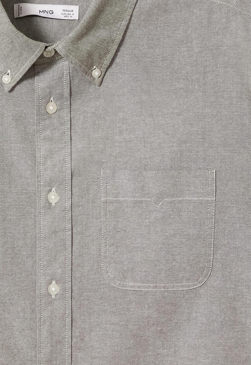 MANGO - Shirt oxford - khaki