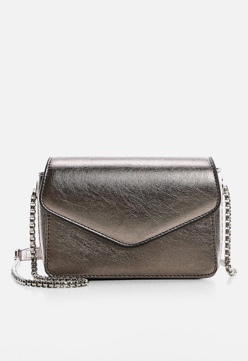 MANGO - Bag juanita - silver 