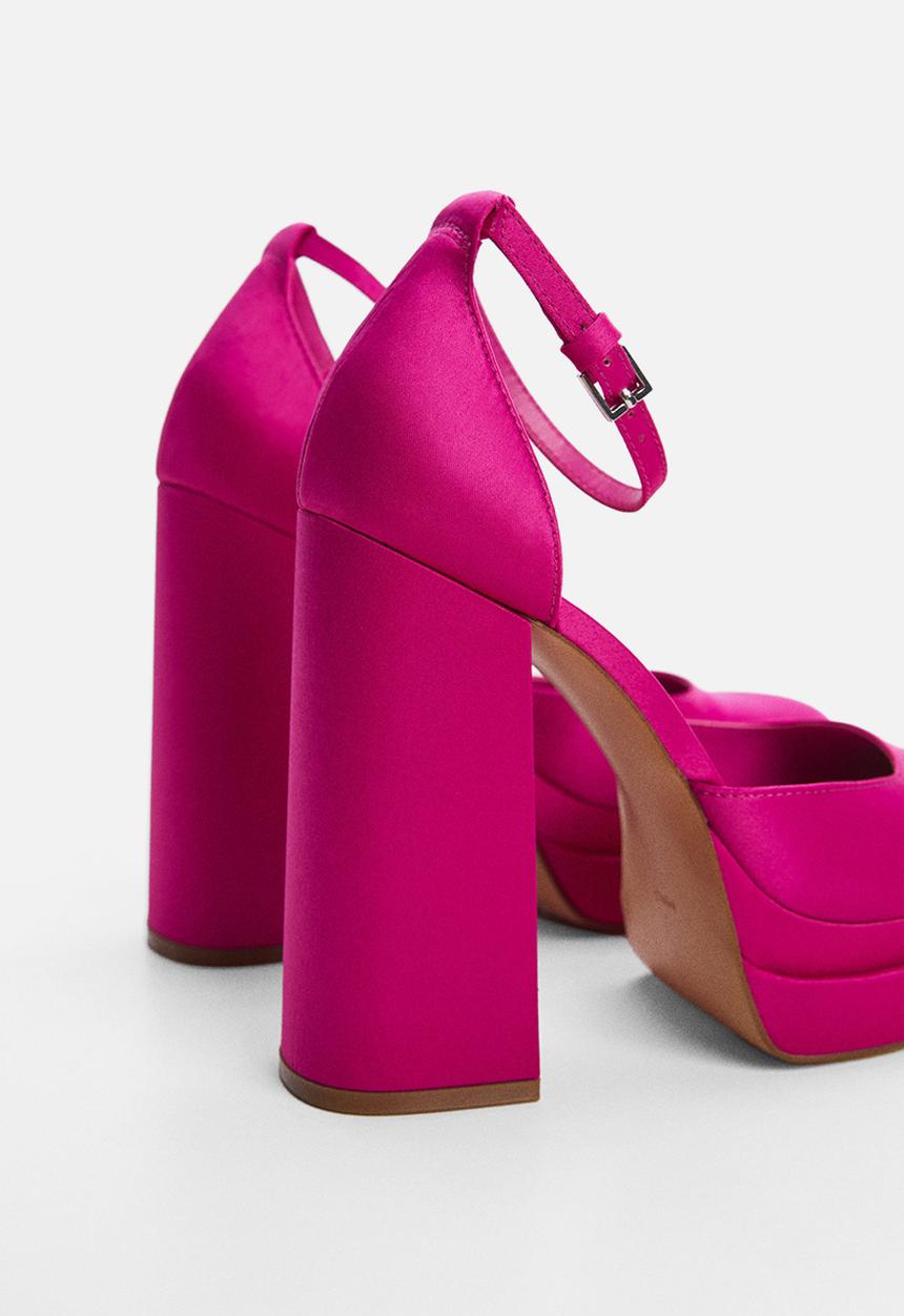 MANGO - Lua1 platform heel - bright pink