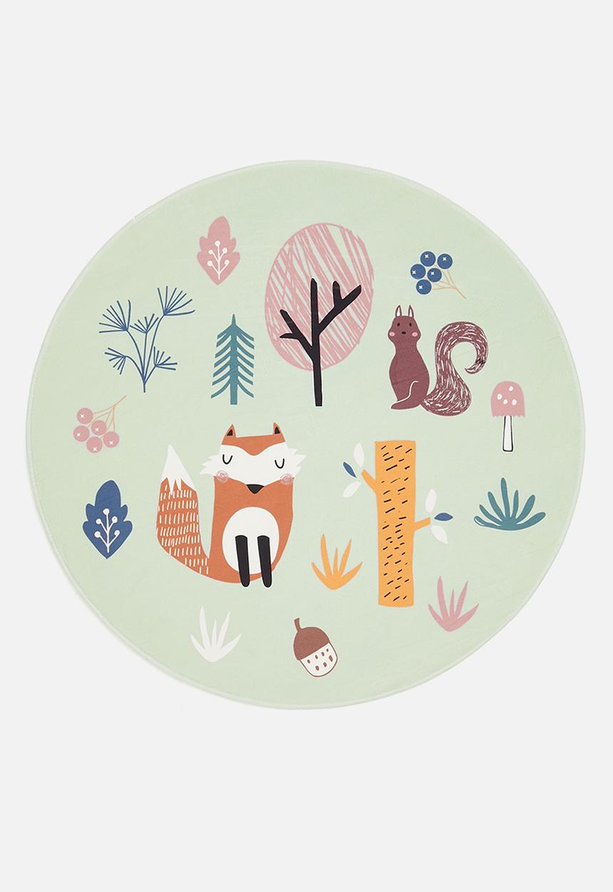 H&S - Woodland round rug - multi