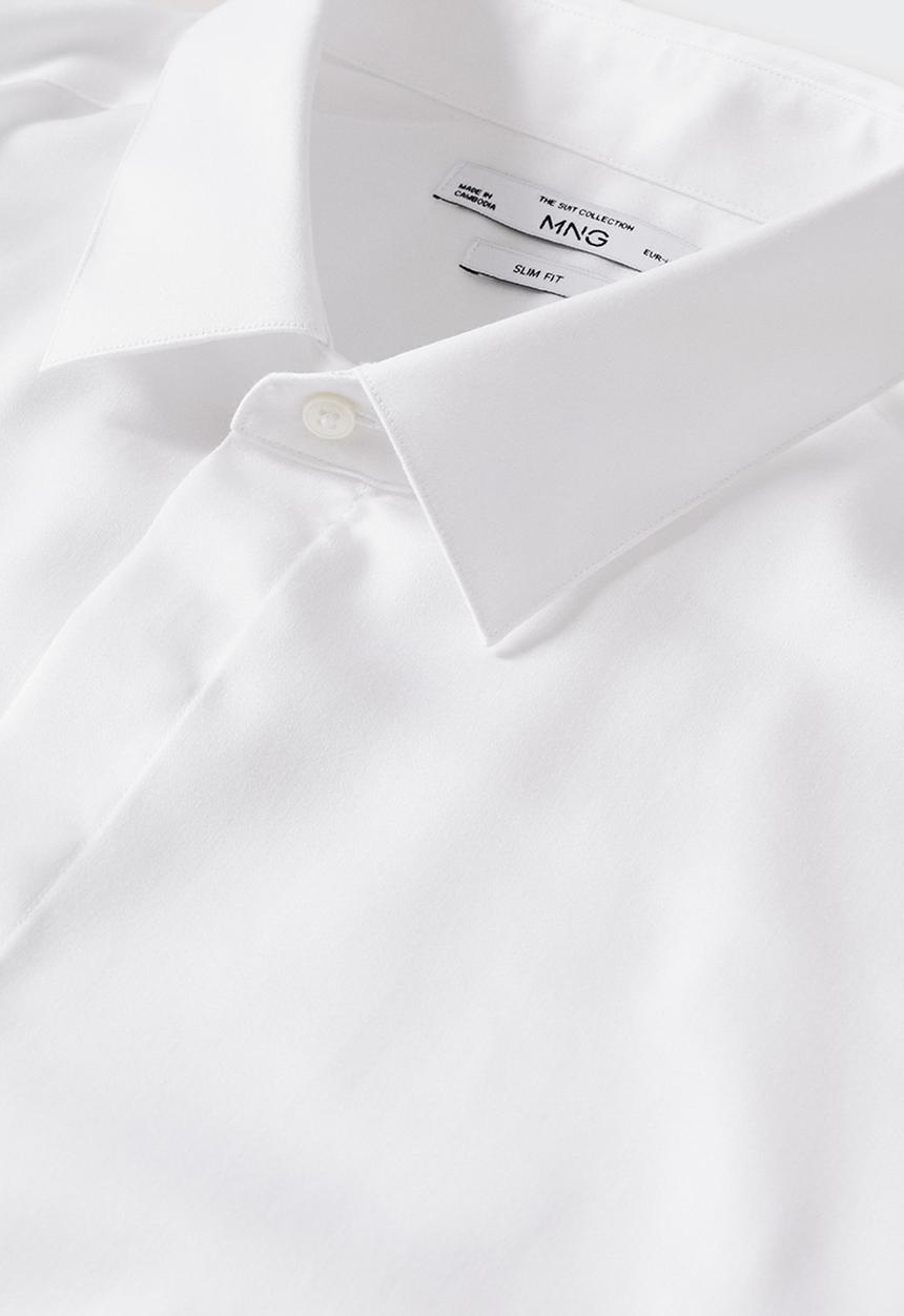 MANGO - Shirt boston - white