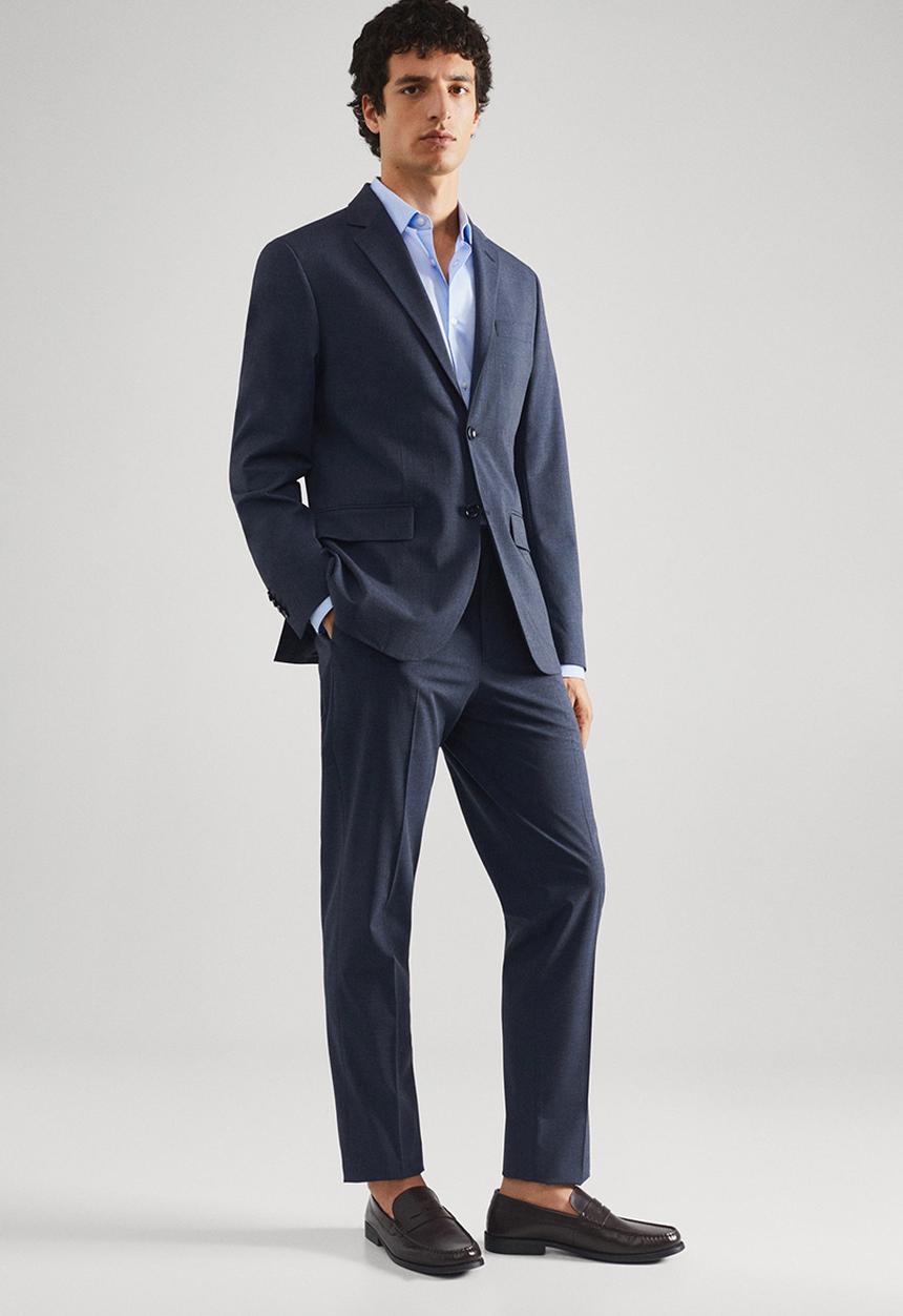 MANGO - Shirt emeritol - blue