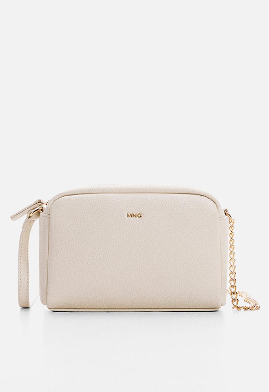 MANGO - Chain shoulder bag - off white