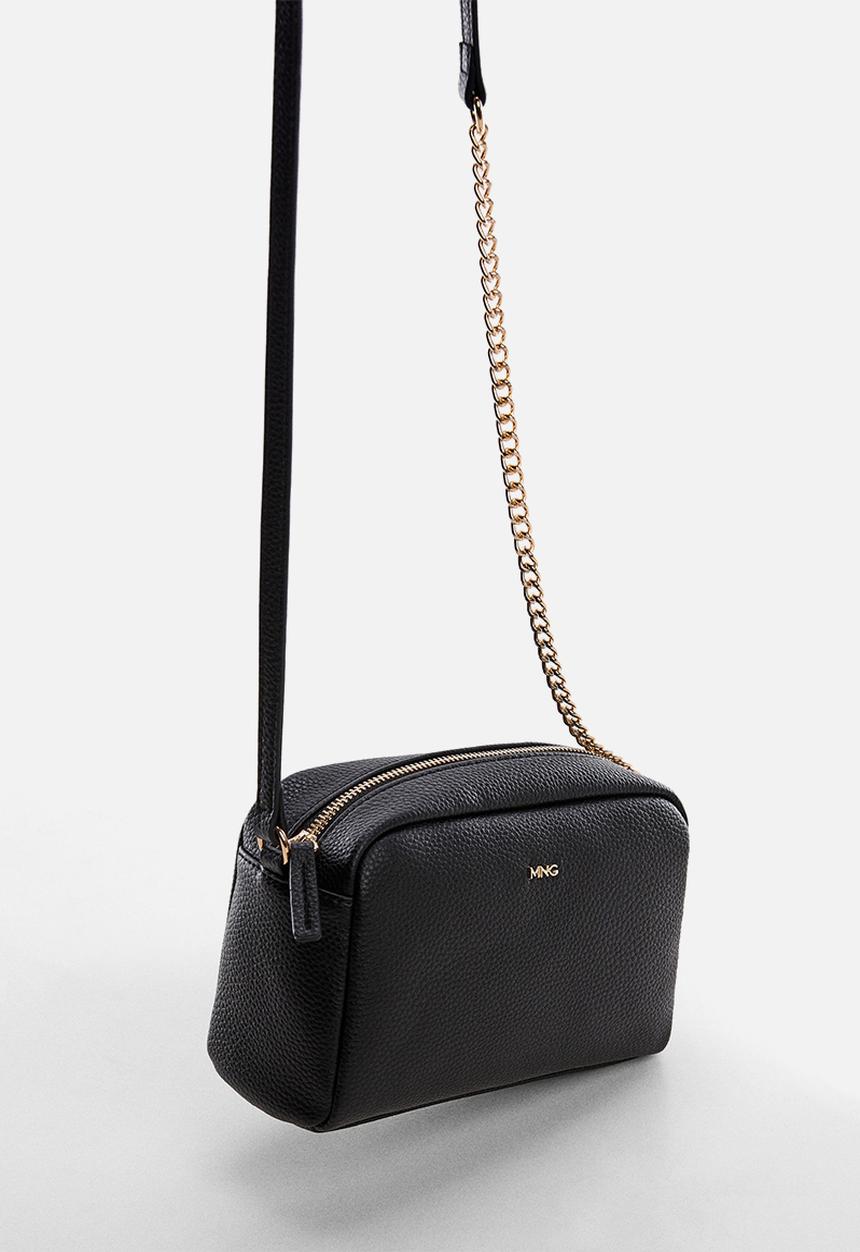 MANGO - Chain shoulder bag - black