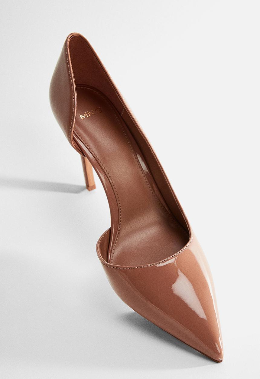 MANGO - Audrey44 court heel - medium brown