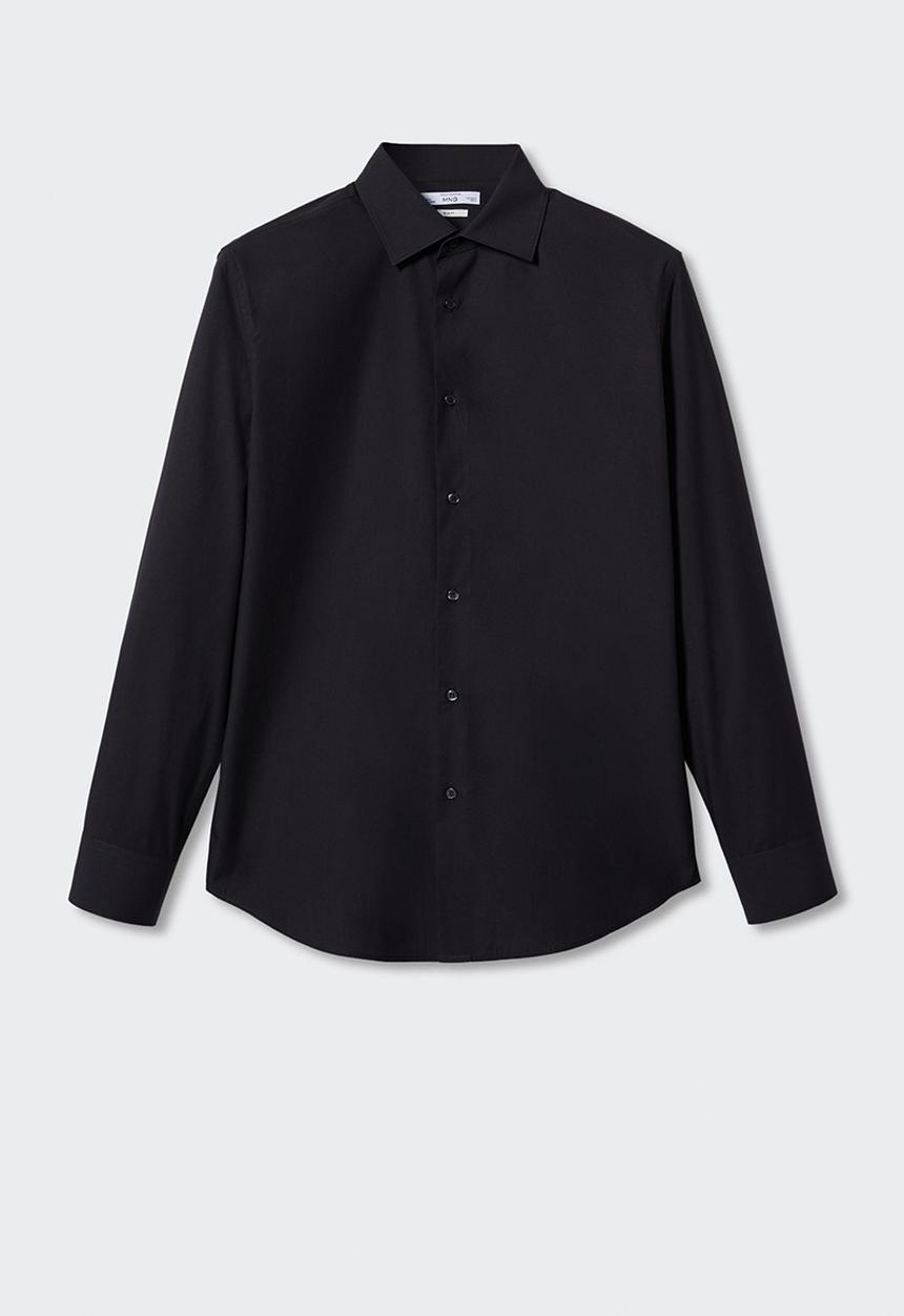 MANGO - Shirt emeritol - black