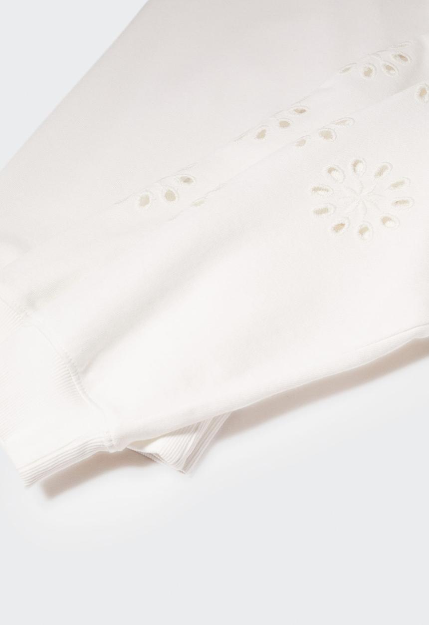 MANGO - Sweatshirt fiore-h - white