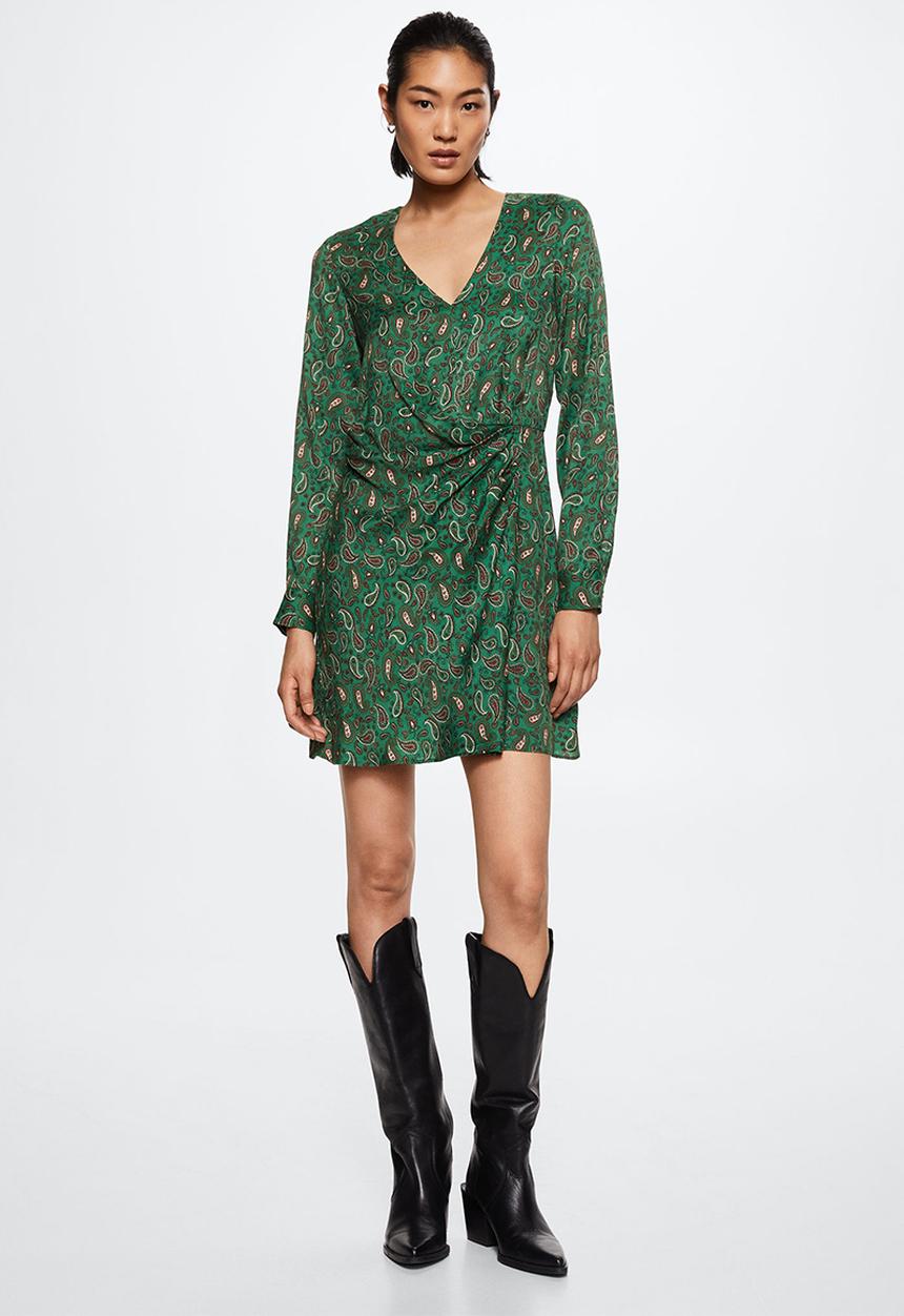 MANGO - Dress angel - green