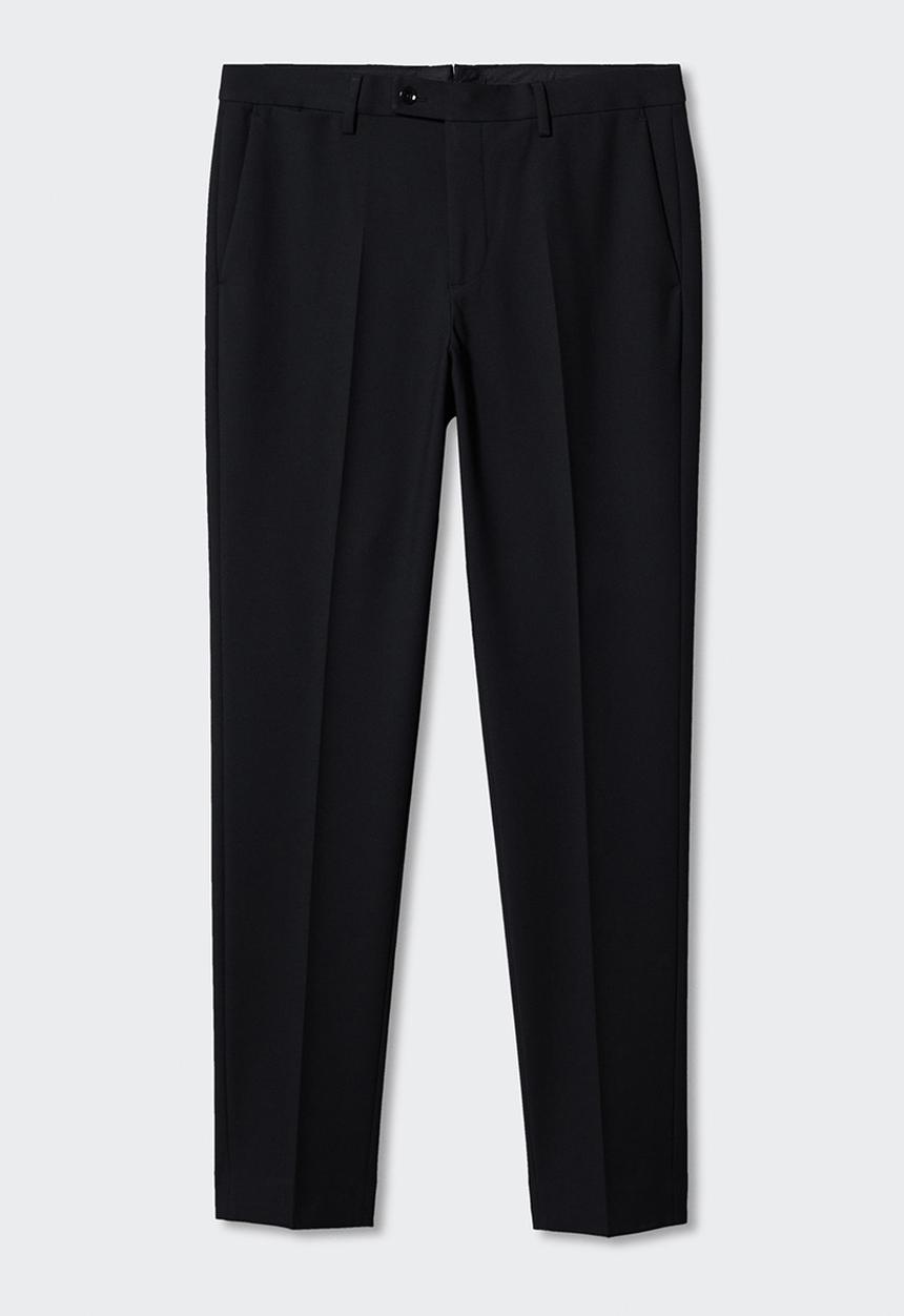MANGO - Trousers boston - black