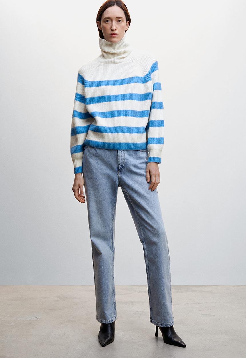 MANGO - Sweater merlin - mid blue