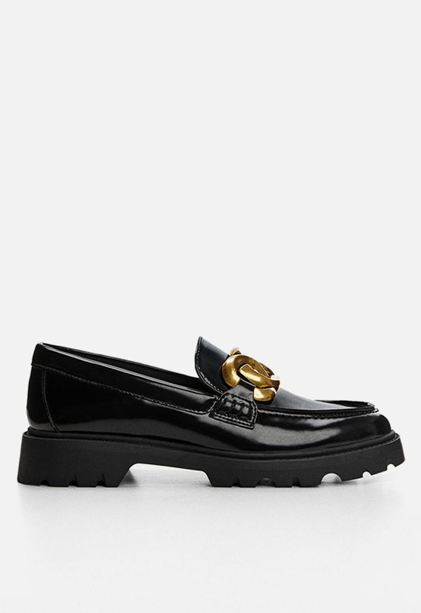MANGO - Fau loafer - black