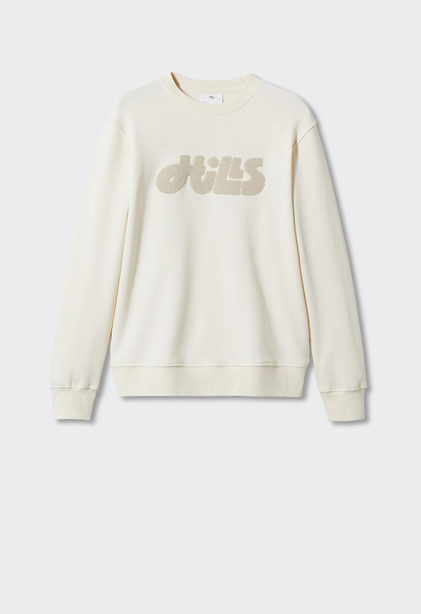 MANGO - Hills mono sweatshirt - ice
