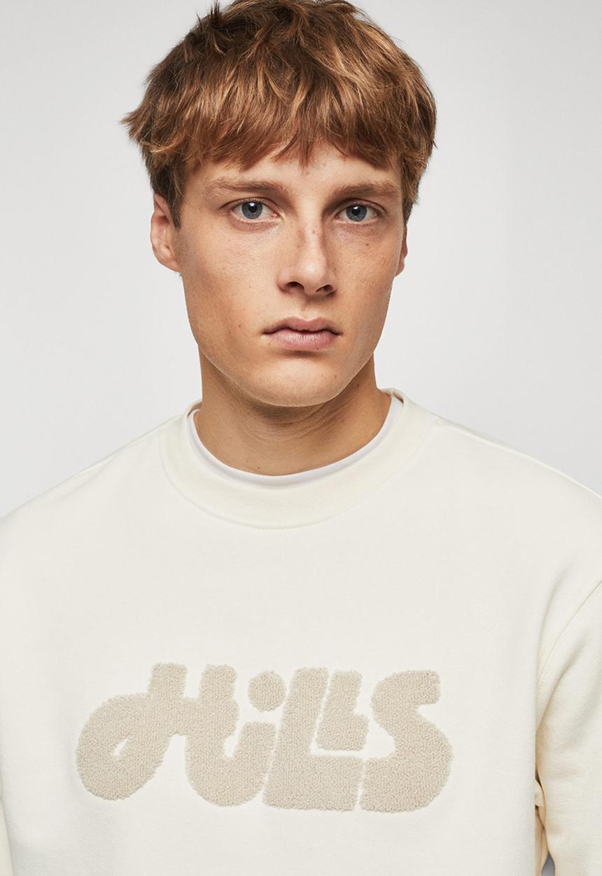 MANGO - Hills mono sweatshirt - ice