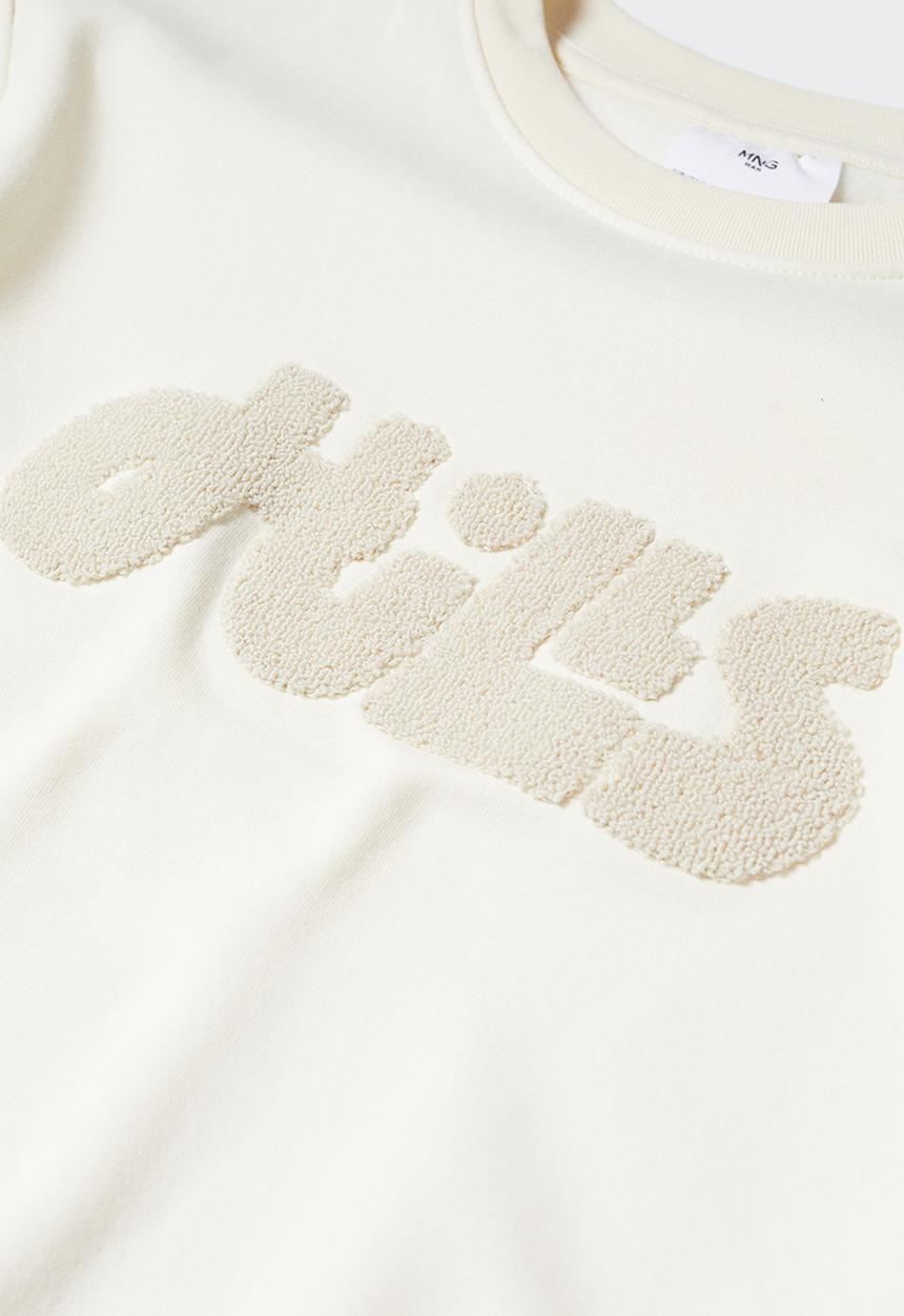 MANGO - Hills mono sweatshirt - ice