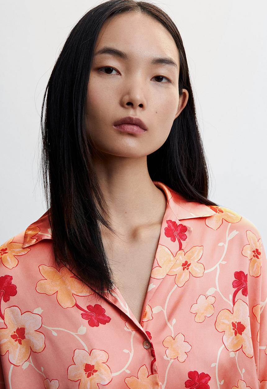 MANGO - Blouse prado-h - pink