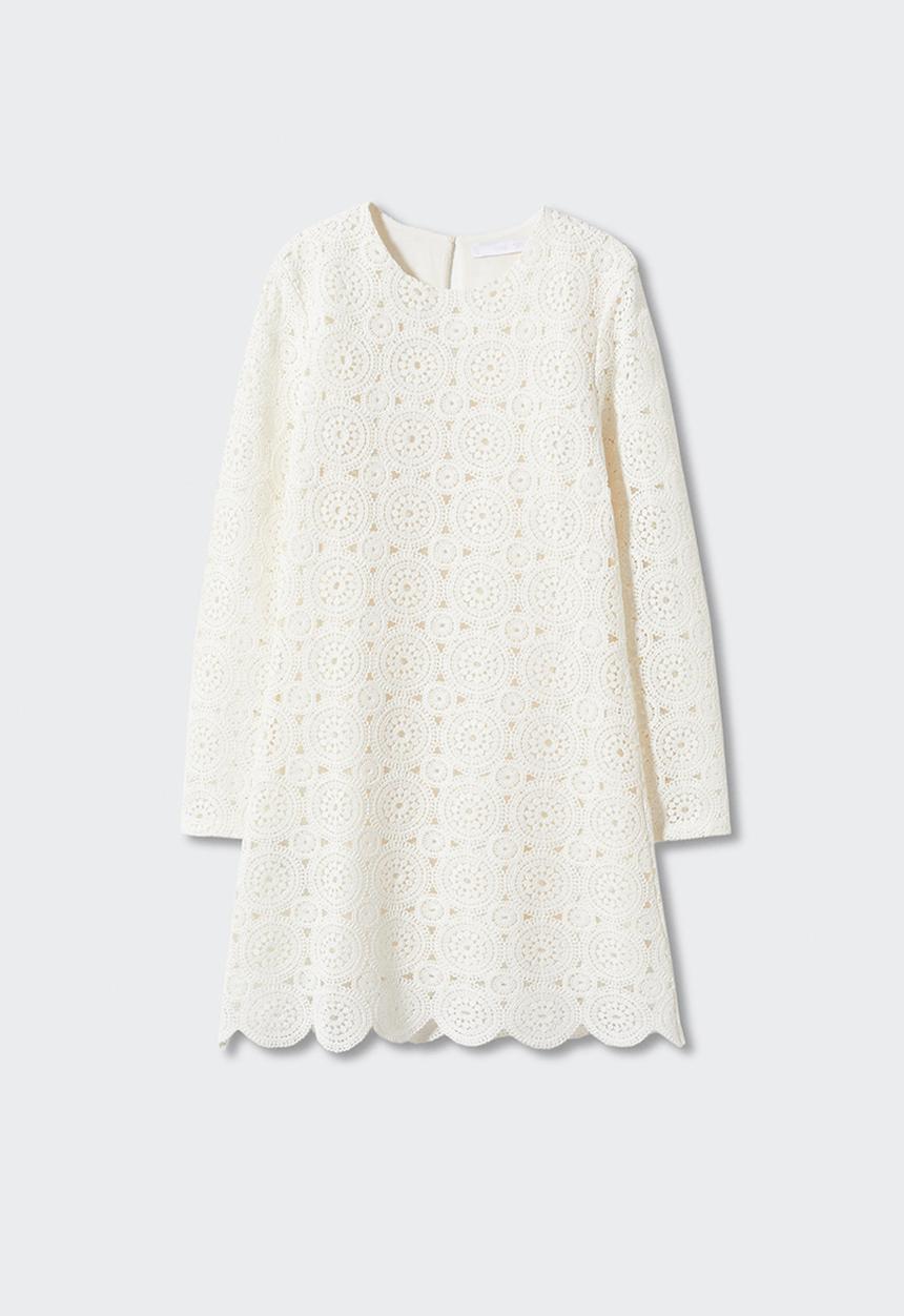 MANGO - Dress mouse-h - off white