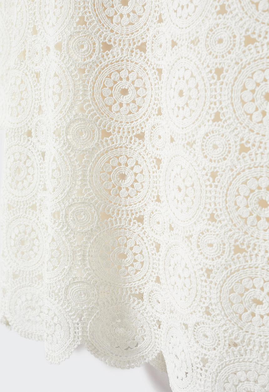MANGO - Dress mouse-h - off white