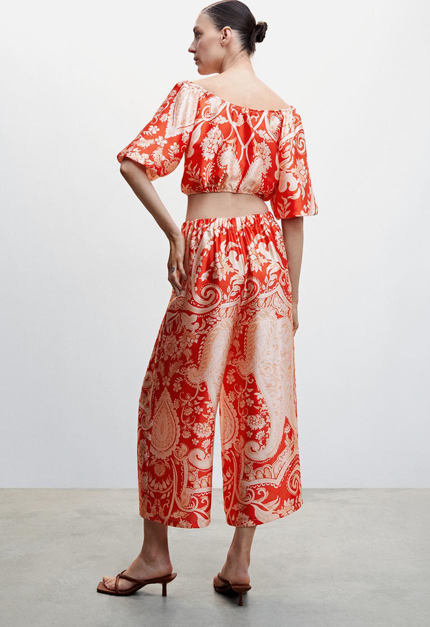 MANGO - Trousers fragola-h - red