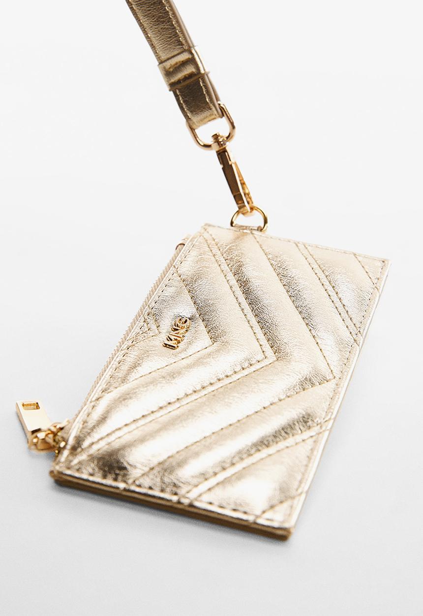 MANGO - Card holder juanita - gold