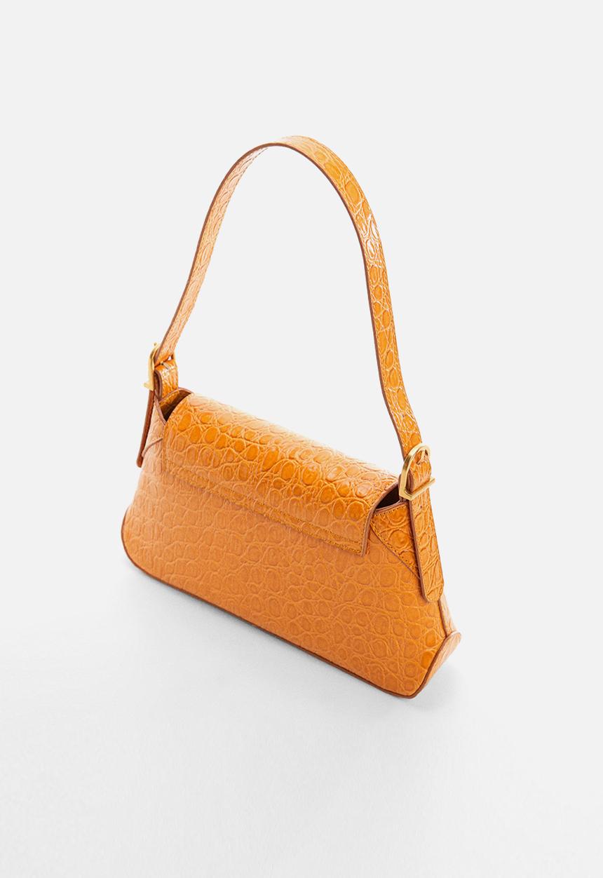 MANGO - Coco shoulder bag - mustard