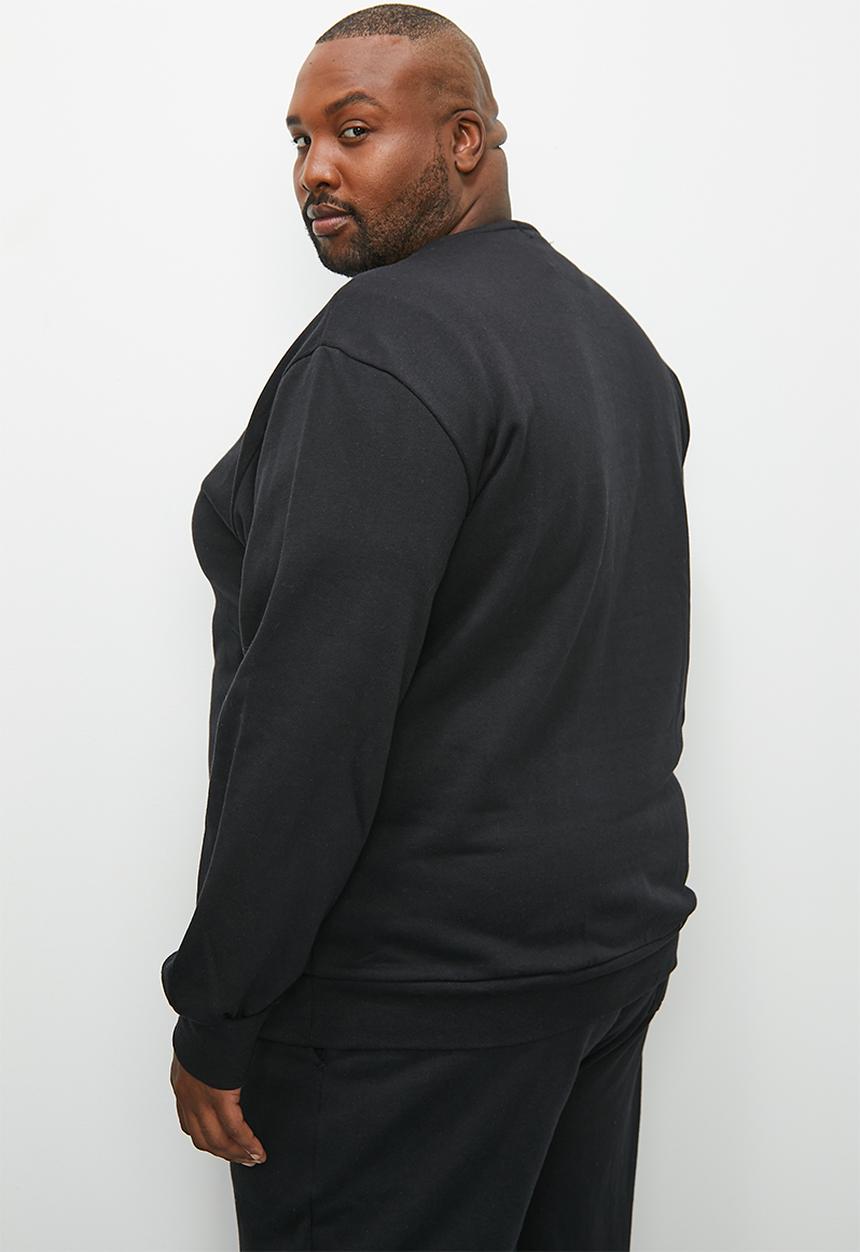 Superbalist - Plus basic brewer crew neck sweat - black