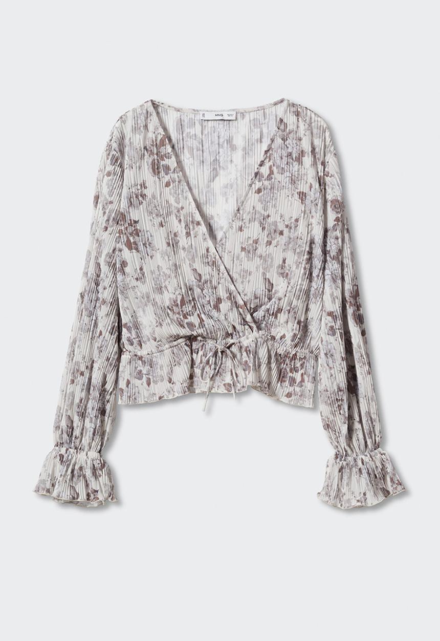 MANGO - Blouse muse - grey