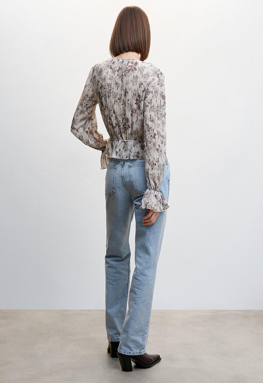 MANGO - Blouse muse - grey