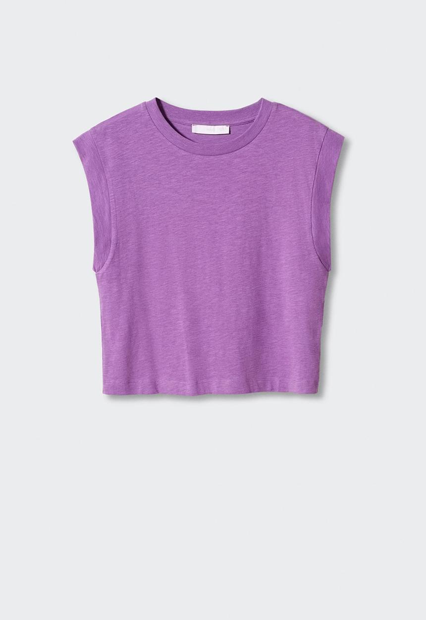 MANGO - T-shirt aroa-h - mid purple