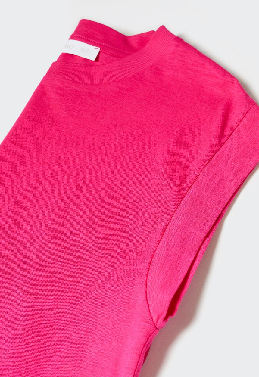 MANGO - T-shirt aroa-h - bright pink