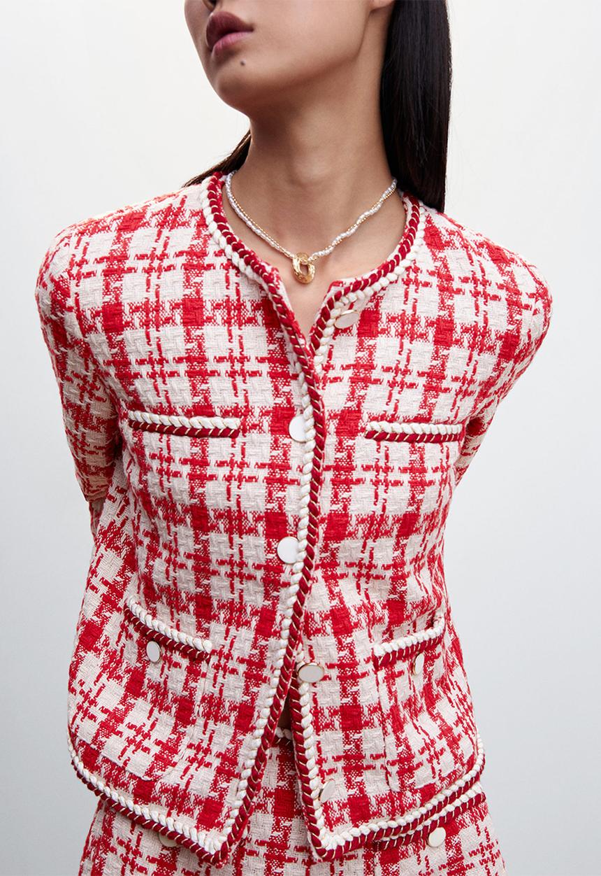 MANGO - Jacket miel-h - red
