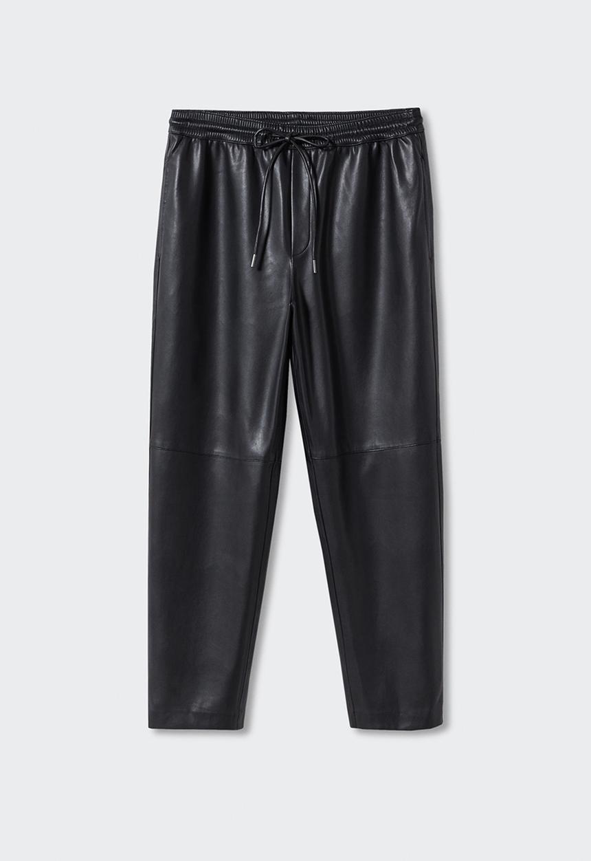 MANGO - Trousers apple - black
