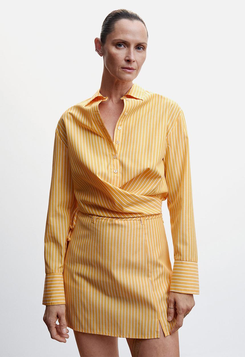 MANGO - Skirt kilian-h - light yellow