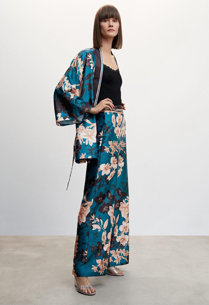 MANGO - Trousers lili-a - mid blue