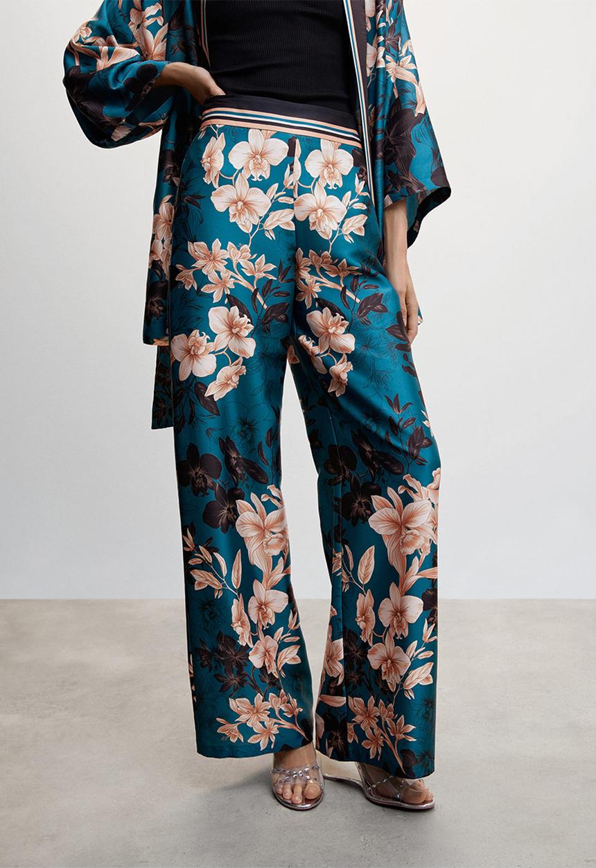 MANGO - Trousers lili-a - mid blue