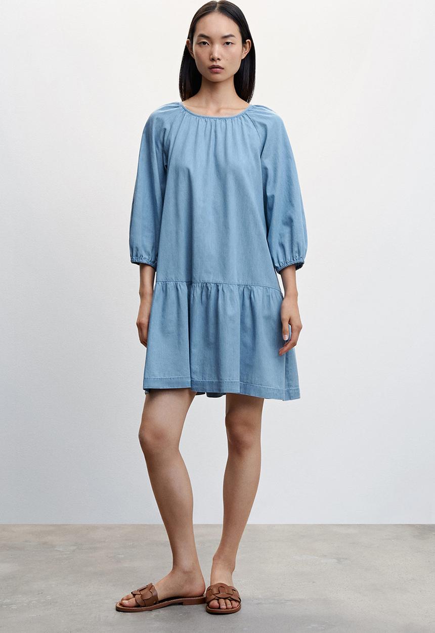 MANGO - Dress ten-h - open blue
