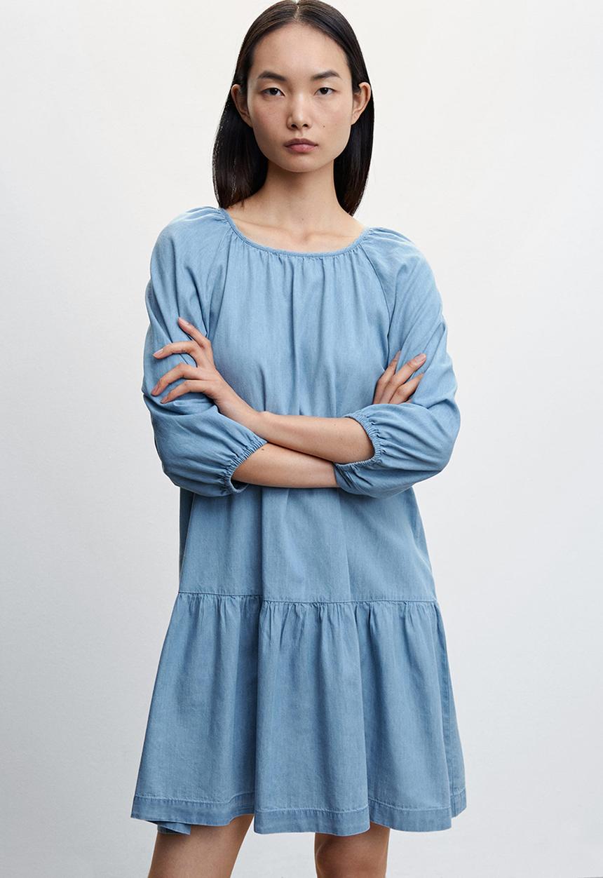 MANGO - Dress ten-h - open blue