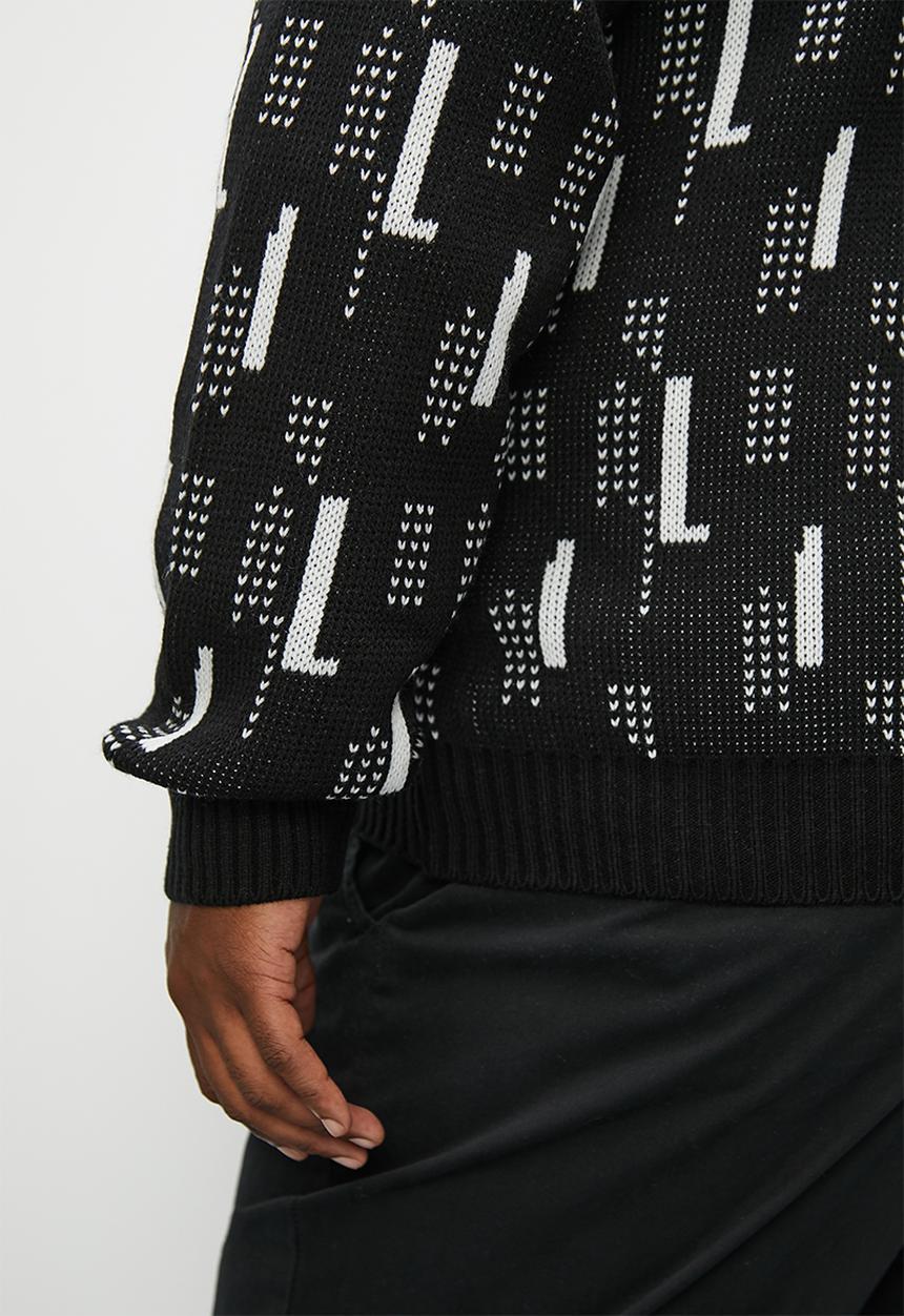 Superbalist - Plus pattern cardigan - black & white