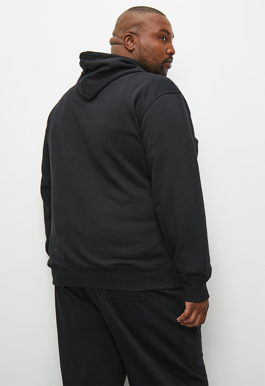 Superbalist - Plus maddox basic pullover hoodie - black
