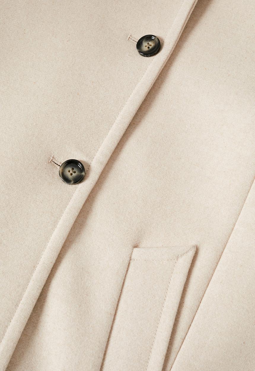 MANGO - Coat biscuit - light beige
