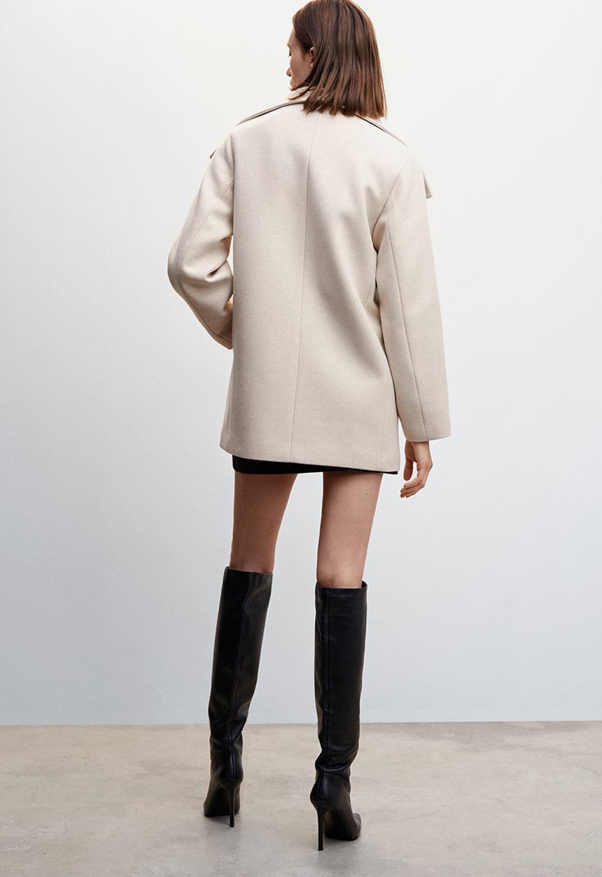 MANGO - Coat biscuit - light beige