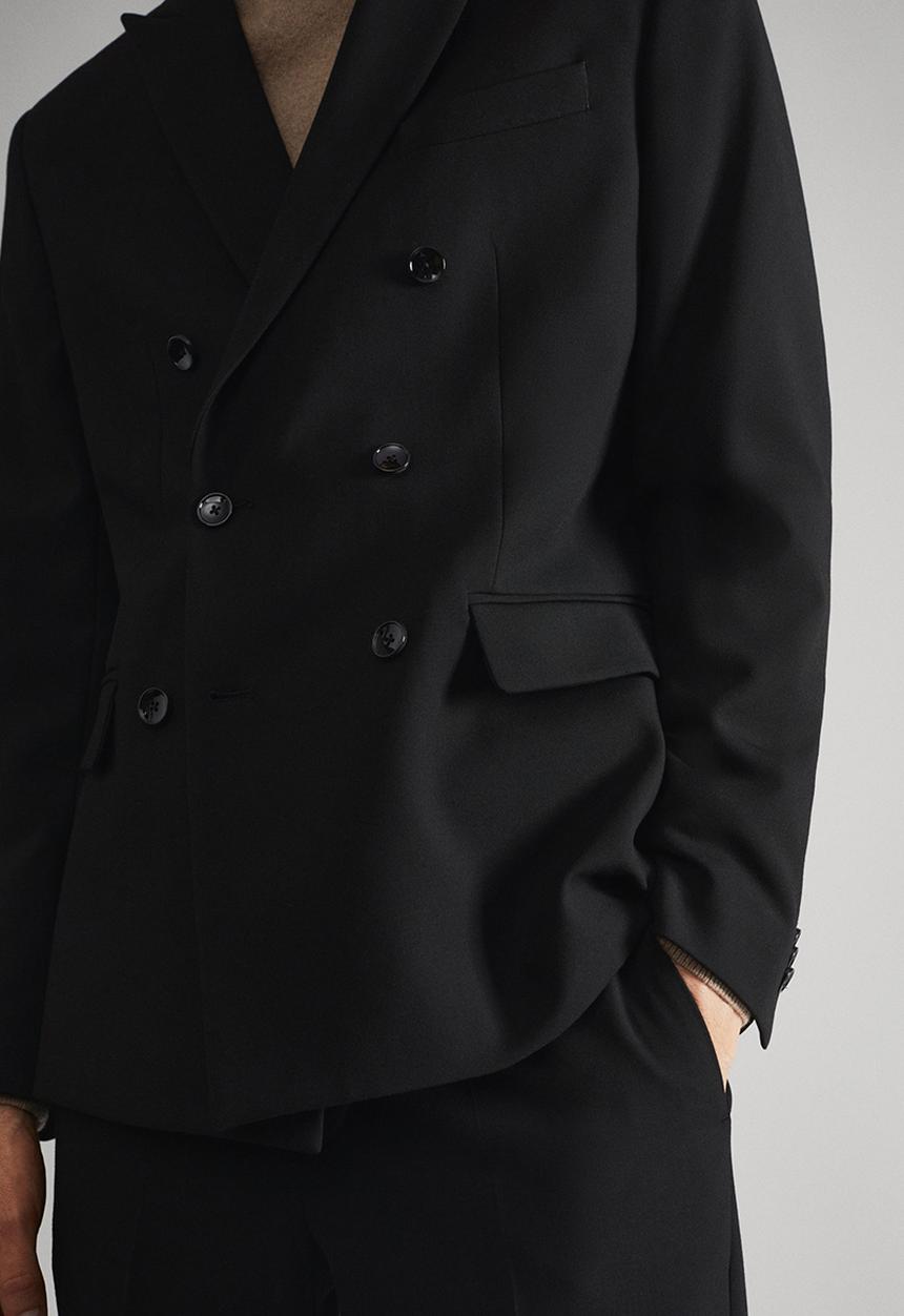 MANGO - Blazer db boston - black