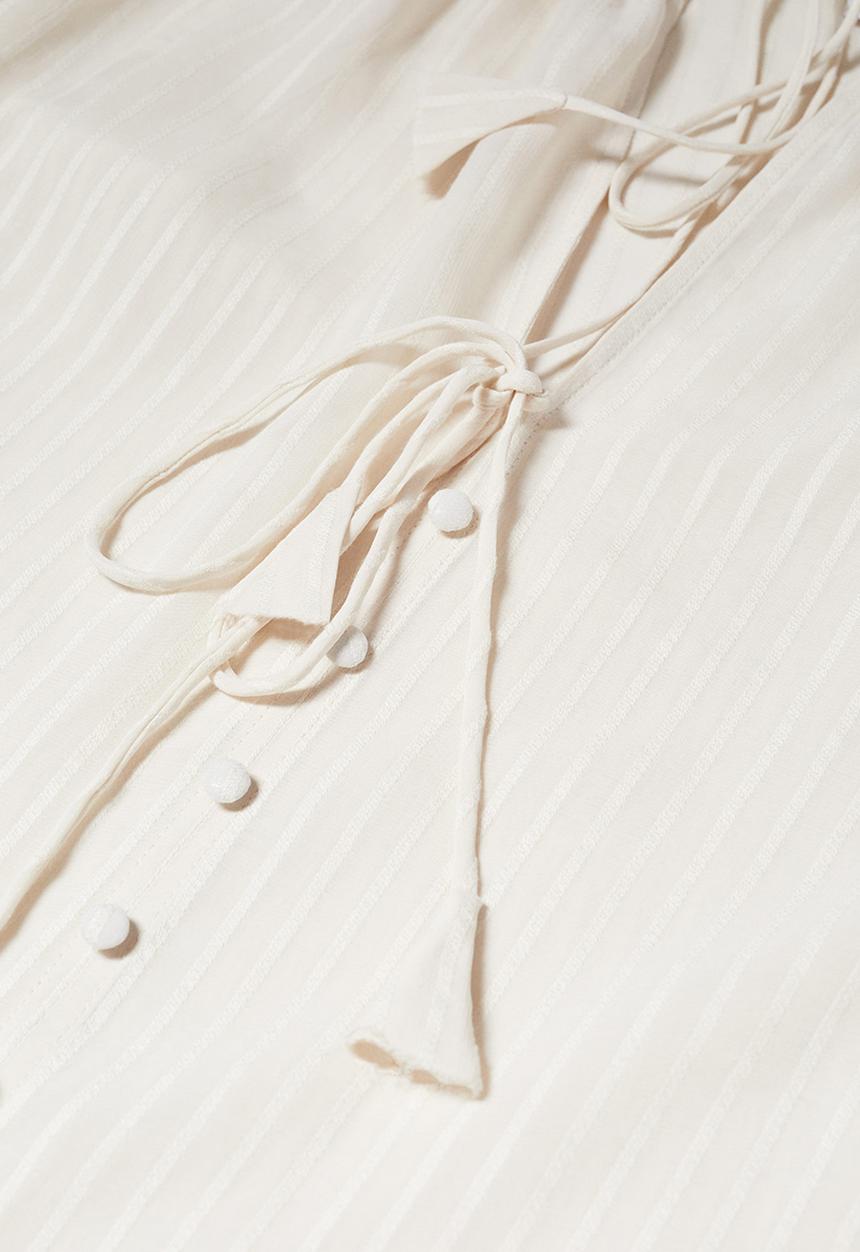 MANGO - Blouse boho - light beige