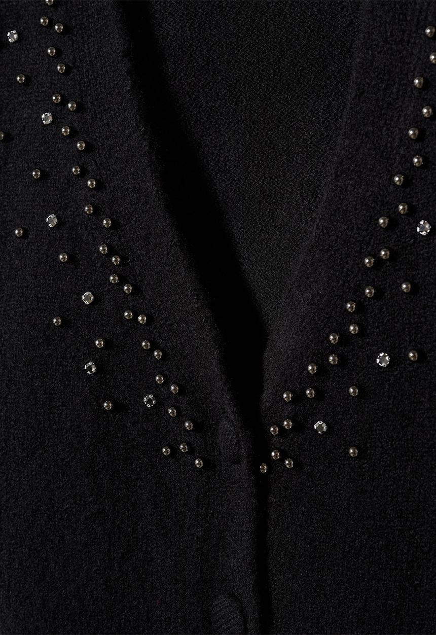 MANGO - Cardigan constela - black