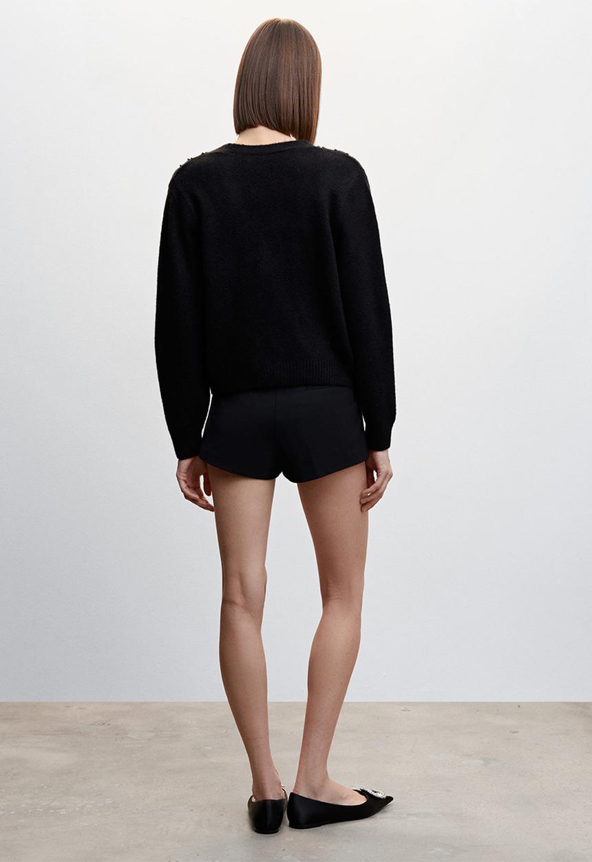 MANGO - Cardigan constela - black