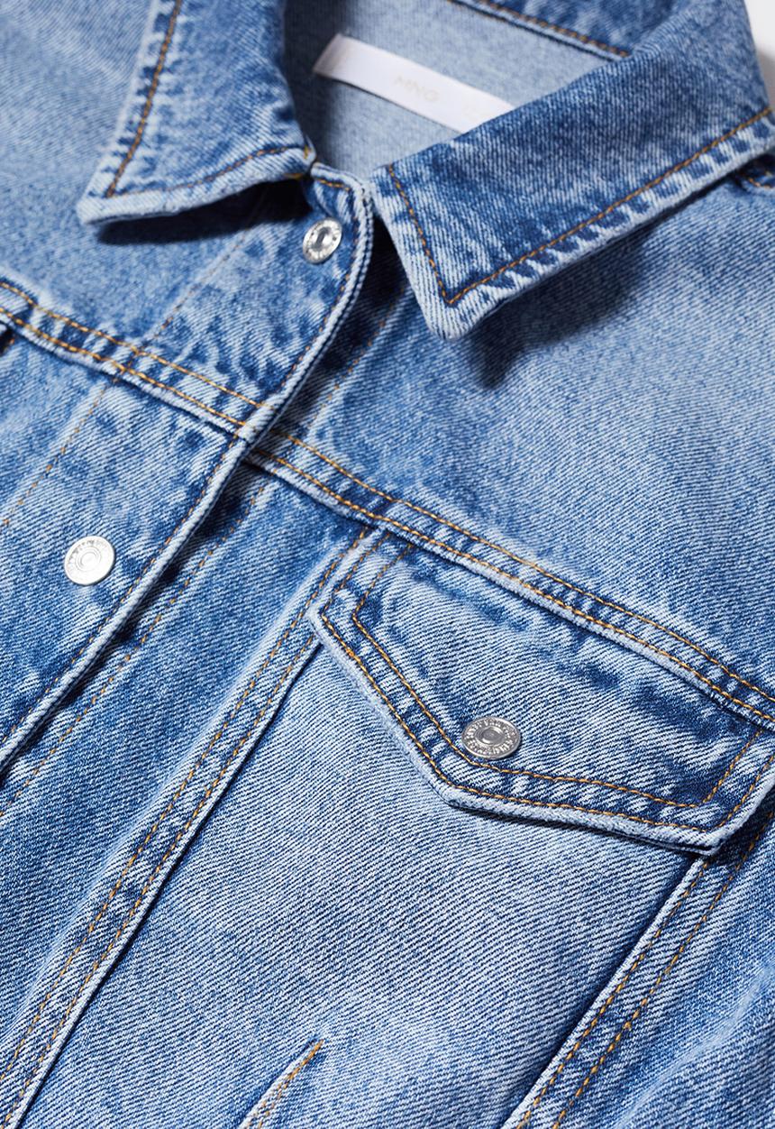 MANGO - Jacket mel-h - open blue